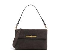 Abro Suede Twist | leather Shoulder bag | brown