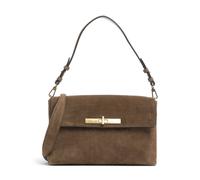 Abro Suede Twist | leather Shoulder bag | brown