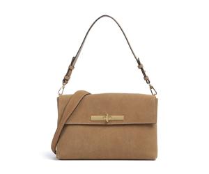 Abro Suede Twist | leather Shoulder bag | brown