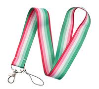 Abrosexual Sexual Fluidity Fluid LGBTQ Pride Flag Gay Lesbian 17.7" Neck Lanyard Keychain Holder ID Badge Mobile Phone Pin Strap by Pinstant