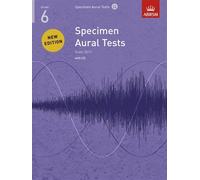 ABRSM Specimen Aural Tests - Grade 6 (2011+) Book/CD - Sheet Music, CD