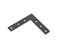 Abru Brown Powder-Coated Steel Angle Bracket (H)10mm (W)50mm (L)50mm