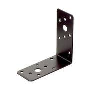 Abru Brown Powder-Coated Steel Angle Bracket (H)40mm (W)90mm (L)90mm