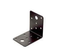 Abru Brown Powder-Coated Steel Angle Bracket (H)55mm (W)70mm (L)70mm