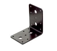 Abru Brown Powder-Coated Steel Angle Bracket (H)65mm (W)90mm (L)90mm