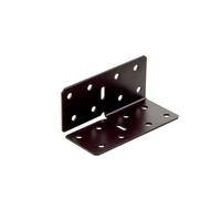 Abru Brown Powder-Coated Steel Angle Bracket (H)88mm (W)40mm (L)40mm