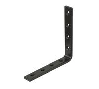 Abru Brown Powder-Coated Steel Heavy Duty Angle Bracket (H)120mm (W)20mm (L)120mm