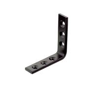 Abru Brown Powder-Coated Steel Heavy Duty Angle Bracket (H)20mm (W)80mm (L)80mm