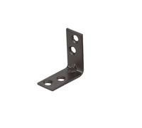 Abru Brown Powder-Coated Steel Light Duty Angle Bracket (H)15mm (W)30mm (L)30mm