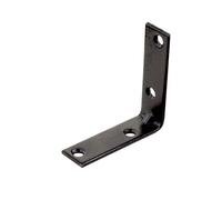 Abru Brown Powder-Coated Steel Light Duty Angle Bracket (H)15mm (W)50mm (L)50mm