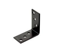 Abru Brown Powder-Coated Steel Mini Angle Bracket (H)20mm (W)40mm (L)40mm