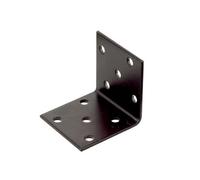 Abru Brown Powder-Coated Steel Mini Angle Bracket (H)40mm (W)40mm (L)40mm