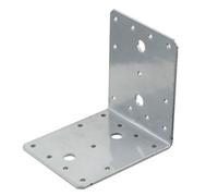 Abru Chrome Effect Powder-Coated Steel Angle Bracket (H)90mm (W)105mm (L)105mm