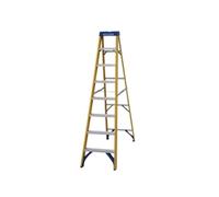 Abru Fibreglass Swingback Step Ladder 8 Tread Yellow