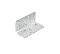 Abru Silver Effect Powder-Coated Steel Angle Bracket (H)88mm (W)40mm (L)40mm