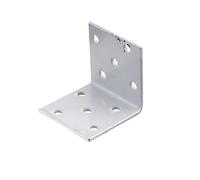 Abru Silver Effect Powder-Coated Steel Mini Angle Bracket (H)40mm (W)40mm (L)40mm