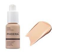 ABRUS® - PHOERA Foundation - Flawless Soft Matte Liquid Foundation with 24 HR Oil Control and Concealer, Full Coverage Makeup for a Smooth, Long-Lasting Look, Waterproof 30ml (102 Nude)