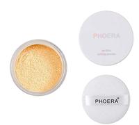 ABRUS - Translucent Makeup Setting Matte Face Powder + Setting Powder Puff, Long Lasting Translucent Setting Powder Lightweight Foundation Make Up Fixer (03 Banana)