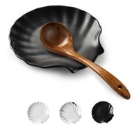ABRUTY Spoon Rest for Stove Top, Ceramic Spoon Holder for Kitchen Counter, Modern Farmhouse Kitchen Decor Accessories for Spatula, Spoons or Tongs
