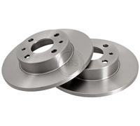 ABS 15044 Front Brake Discs Pair 240mm Solid Fits Autobianchi Fiat Innocenti Uno