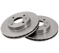 ABS 15052 Front Brake Discs Pair 239mm Vented Fits Alfa Romeo 33 Alfasud
