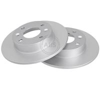 ABS 15116 Front Brake Discs Pair 238mm Solid Fits Renault Clio Rapid Super 5