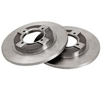 ABS 15501 Front Brake Discs Pair 240mm Solid Fits Nissan Cherry Sunny