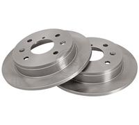 ABS 15515 Rear Brake Discs Pair 254mm Solid Fits Mazda 929 H001-26-251