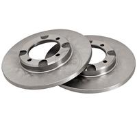 ABS 15522 Front Brake Discs Pair 243mm Solid Fits Lonsdale Mitsubishi Proton Yd