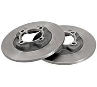 ABS 15553 Front Brake Discs Pair 227mm Solid Fits Mazda 323 B001-33-251