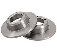 2x Brake disc solid 15615 A.B.S. for LAND ROVER RANGE ROVER DISCOVERY I 90 I