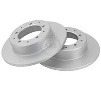 ABS 15616 Rear Brake Discs Pair 290mm Solid Fits Land Rover Defender Discovery