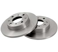 ABS 15626 Front Brake Discs Pair 231mm Solid Fits Honda Rover 200 Civic