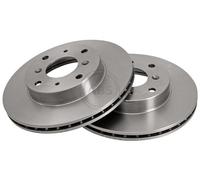 ABS 15627 Front Brake Discs Pair 262mm Vented Fits Rover 800 GBD833