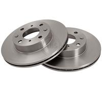 ABS 15650 Front Brake Discs Pair 242mm Vented Fits Honda Accord Prelude
