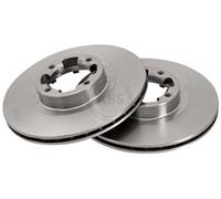 ABS 15656 Front Brake Discs Pair 242mm Vented Fits Subaru Leone Loyale Xt