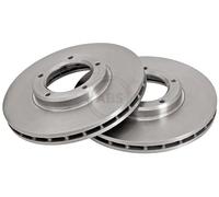 ABS 15659 Front Brake Discs Pair 257mm Vented Fits Toyota VW Dyna 100 Hiace Taro
