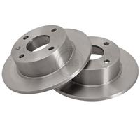 ABS 15727 Front Brake Discs Pair 239mm Solid Fits Ford Escort Orion 1097107