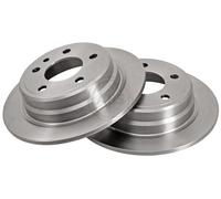 ABS 15742 Rear Brake Discs Pair 284mm Solid Fits Alpina Bmw 5 6 Series B6