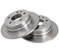 ABS 15768 Rear Brake Discs Pair 284mm Solid Fits Bmw 7 Series 34211152221