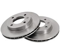 ABS 15772 Front Brake Discs Pair 239mm Vented Fits Ford Fiesta 1604636