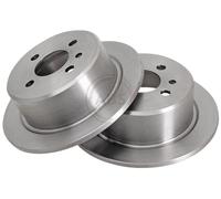 ABS 15799 Rear Brake Discs Pair 258mm Solid Fits Bmw 3 Series 34211155015