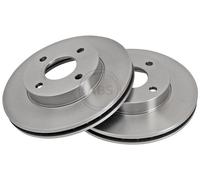 ABS 15812 Front Brake Discs Pair 260mm Vented Fits Ford Panther Tvr Chimaera