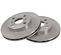 ABS 15856 Front Brake Discs Pair 243mm Vented Fits Toyota Carina Celica