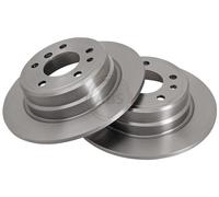 ABS 15872 Rear Brake Discs Pair 300mm Solid Fits Bmw 7 Series 34211157781