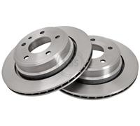 ABS 15873 Rear Brake Discs Pair 300mm Vented Fits Bmw 7 Series 34211155501