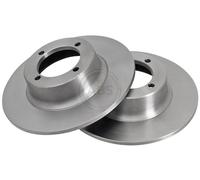 ABS 15910 Front Brake Discs Pair 252mm Solid Fits Skoda 100 1000MB 105 120 110