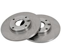 ABS 15942 Front Brake Discs Pair 208mm Solid Fits Daihatsu Charade 43512-87703