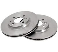 ABS 15948 Front Brake Discs Pair 280mm Vented Fits Saab 900 9000 4002150