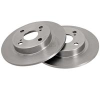ABS 15979 Rear Brake Discs Pair 242mm Solid Fits Toyota Corolla 42431-12090